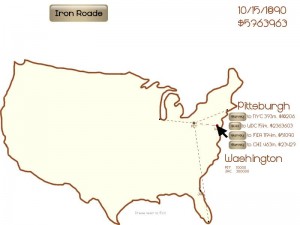 Iron Roads screen shot submit to Ludum Dare Screen shot of Iron Roads as submitted to Ludum Dare